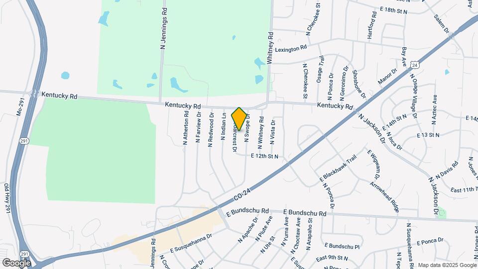 1215 N Cedarcrest Dr Map and Location Details