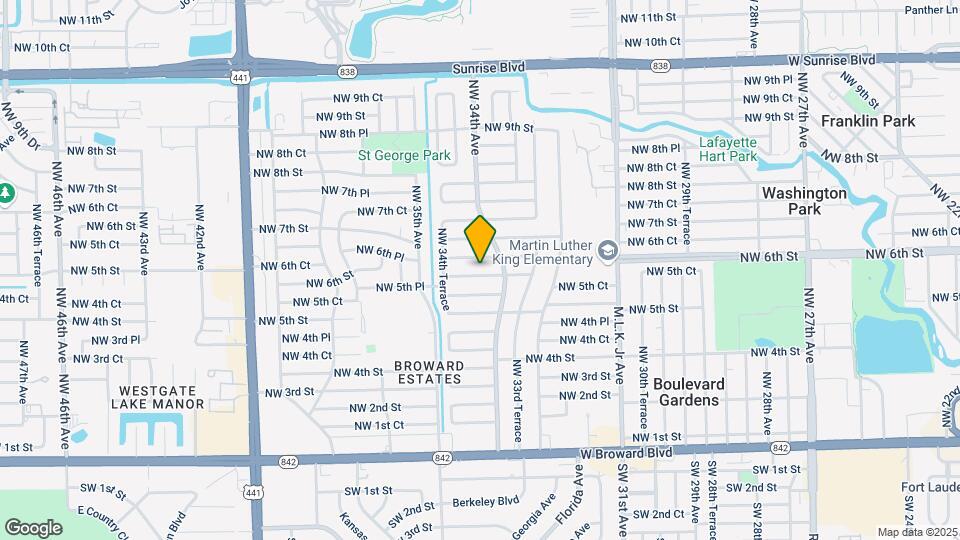 3431 NW 5th Pl Map and Location Details