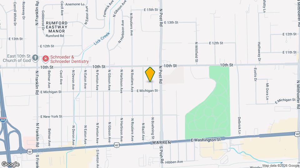 924 N Boehning St Map and Location Details
