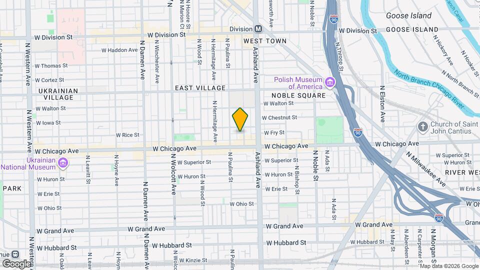 826 N Marshfield Ave Map and Location Details