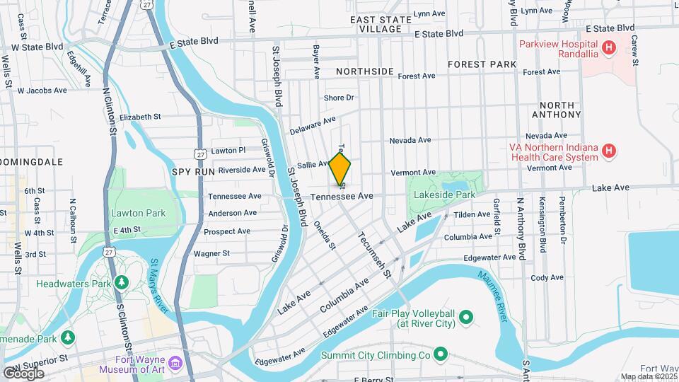 1515 Tecumseh St Map and Location Details