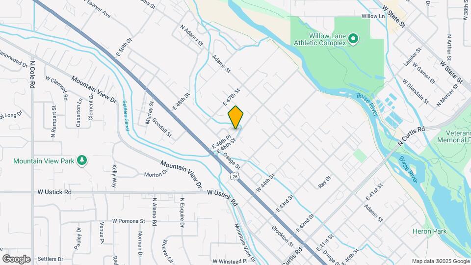 316 E 46th Pl Map and Location Details