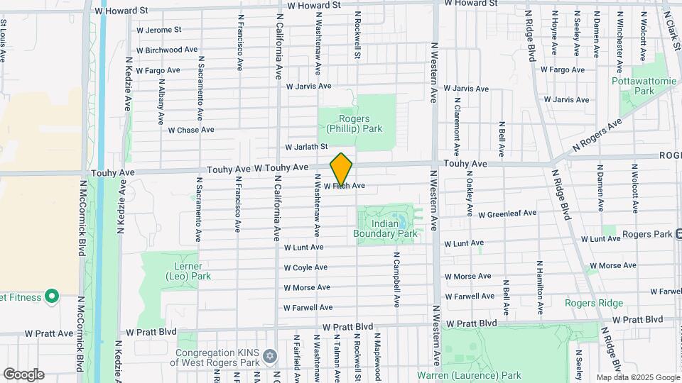 2621 W Fitch Ave Map and Location Details