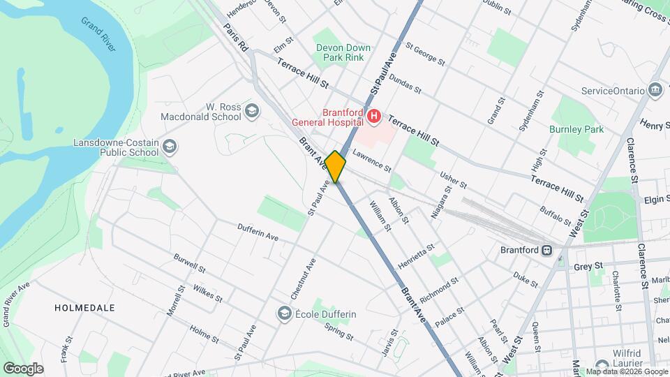 282 Brant Ave Map and Location Details