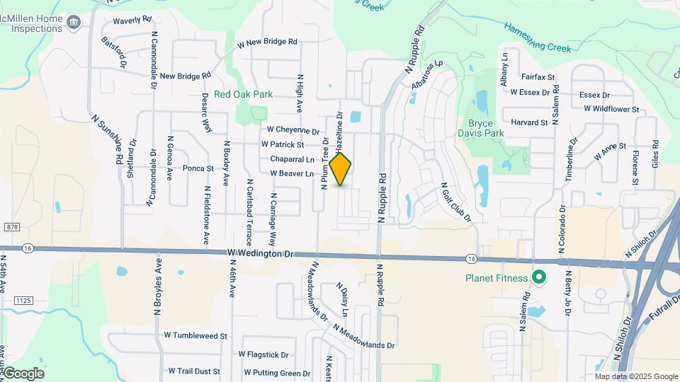 1342 N Sicily Ln Map and Location Details