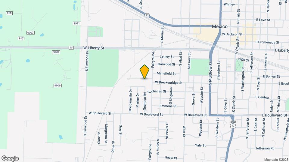1224 W Breckenridge Dr Map and Location Details