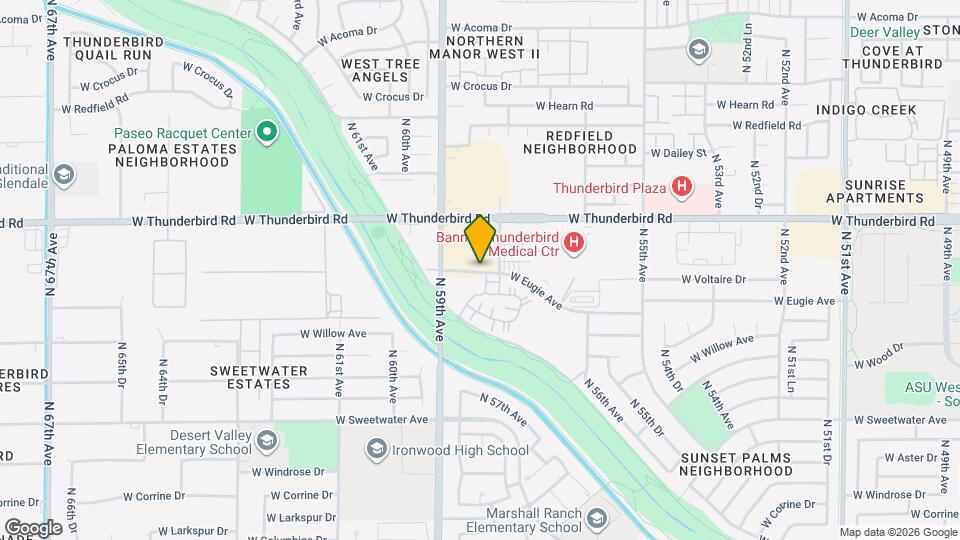 Thunderbird Paseo Apartments Map and Location Details