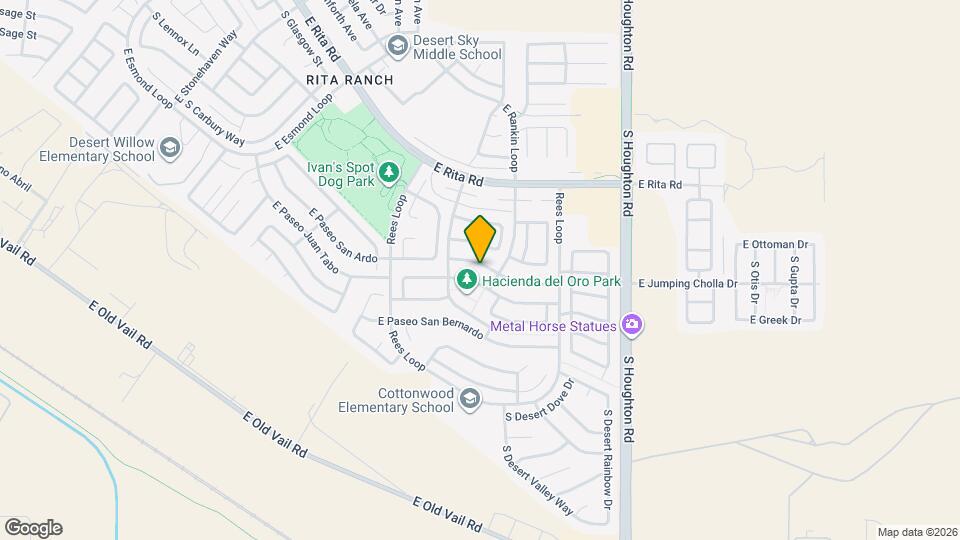 10008 E Paseo San Ardo Map and Location Details