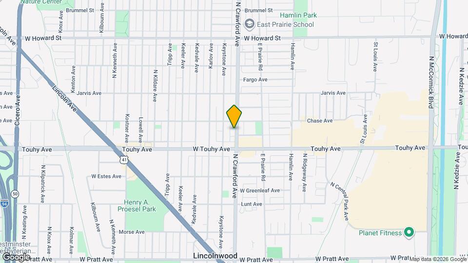 7258 N Crawford Ave Map and Location Details