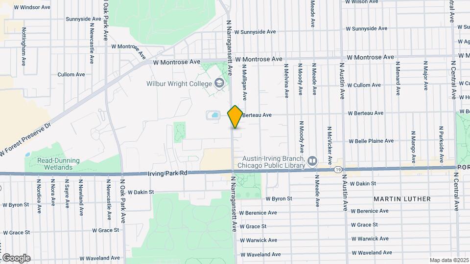 4125 N Narragansett Ave, Unit K09J Map and Location Details