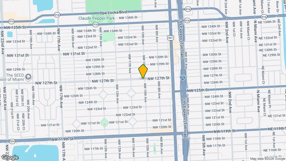 12690 NW 10th Ave Map and Location Details