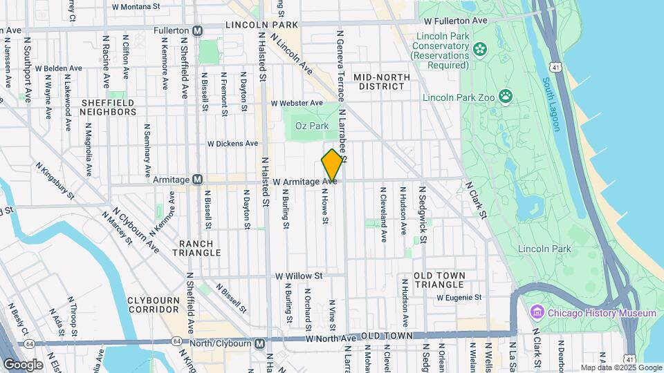 615 W Armitage Ave-Unit -1 Map and Location Details
