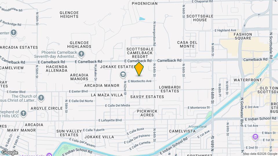 6248 E Montecito Ave Map and Location Details