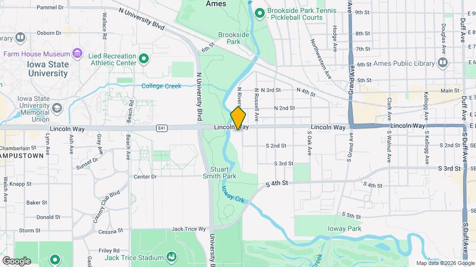 107 S Riverside Dr Map and Location Details