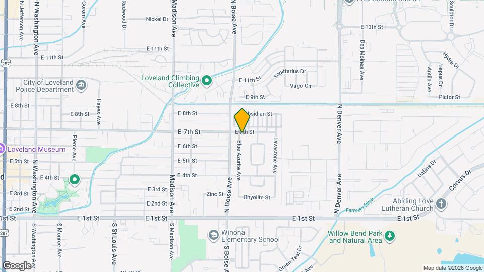 1666 E 7th St Map and Location Details