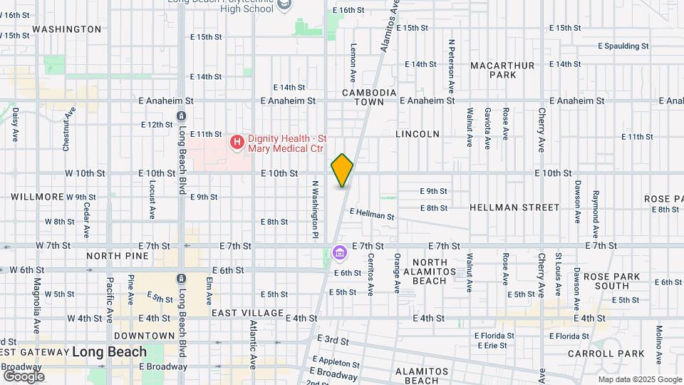 905 Alamitos Ave Map and Location Details
