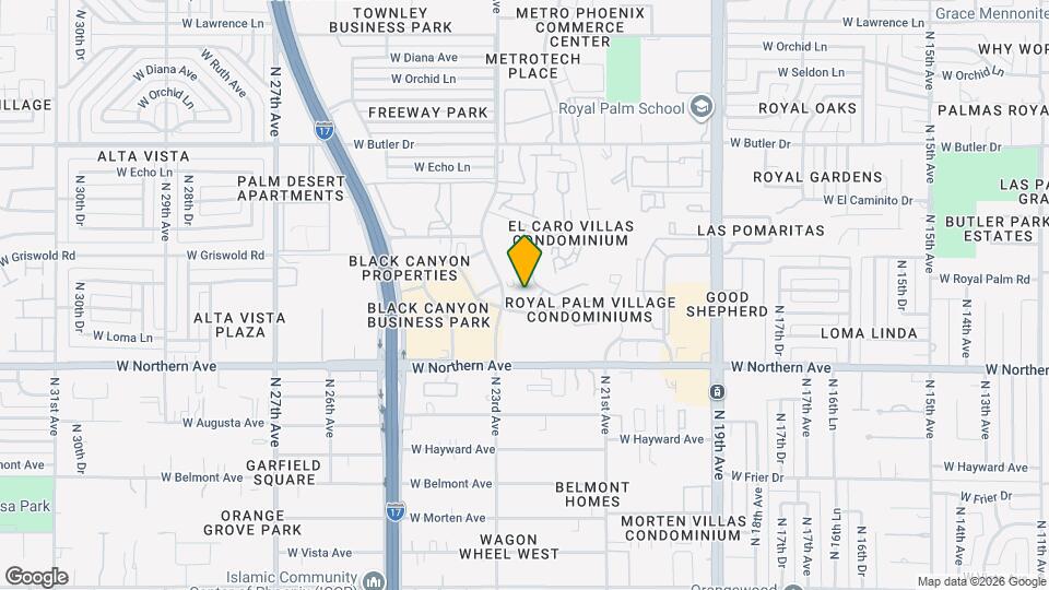 2264 W Harmont Dr Map and Location Details