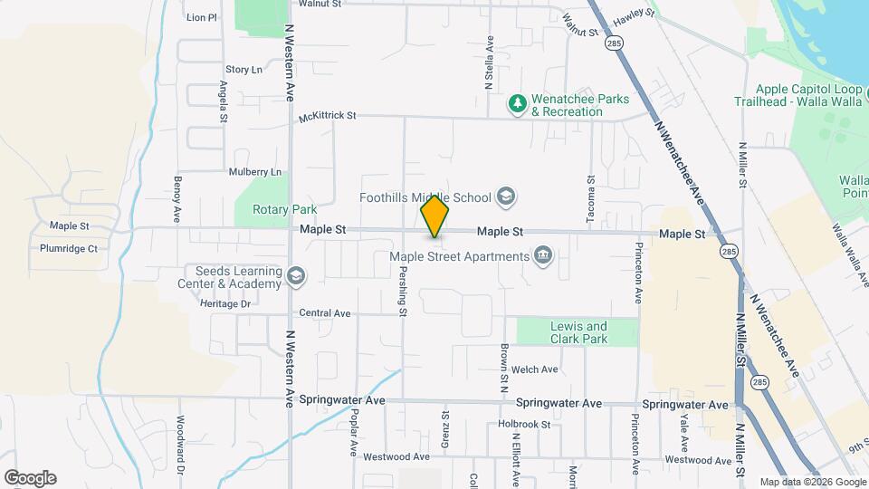 1525 Maple St Mapa y Detalles de la Ubicación