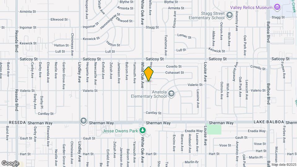 7425 Jellico Ave Mapa y Detalles de la Ubicación