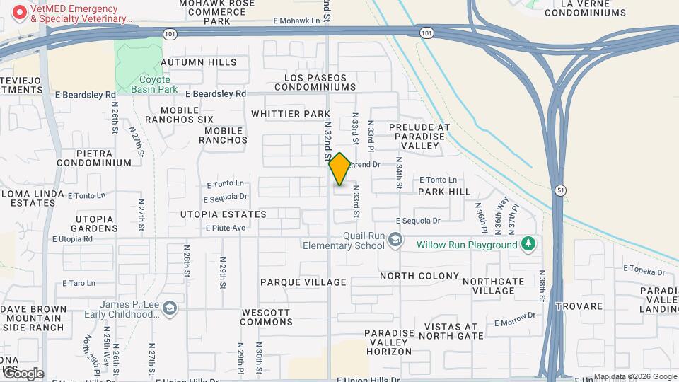 3212 E Oraibi Dr Map and Location Details