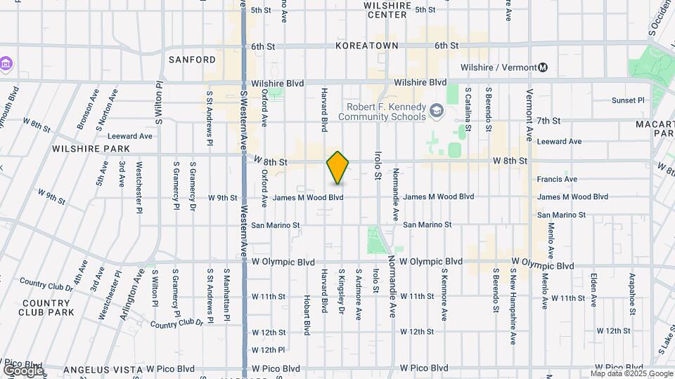 853 S Kingsley Dr Map and Location Details