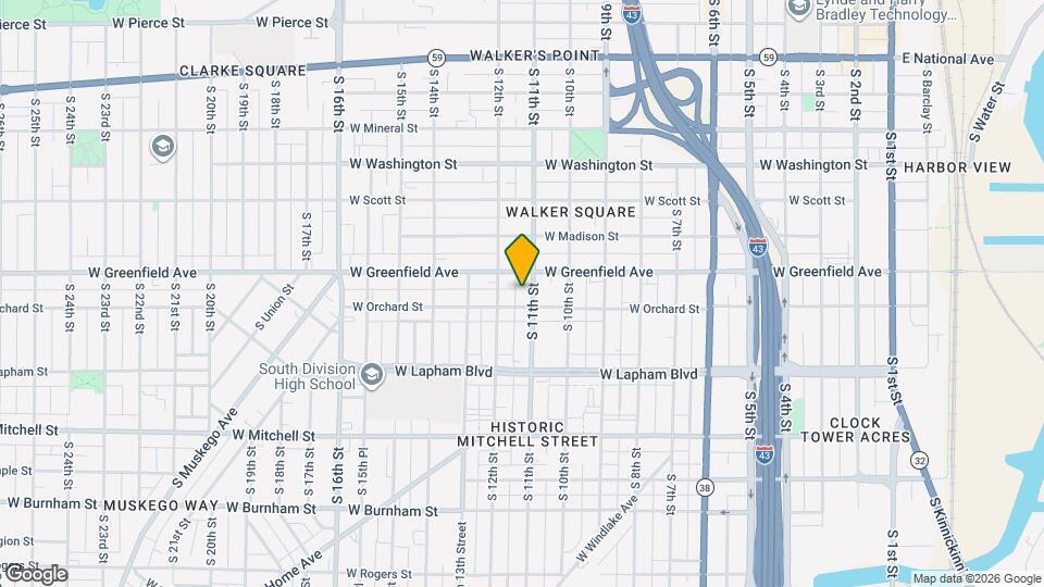 1425A S 11th St Map and Location Details