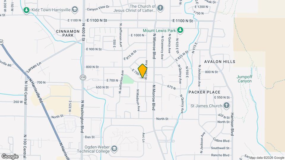 730 E 675 N Map and Location Details