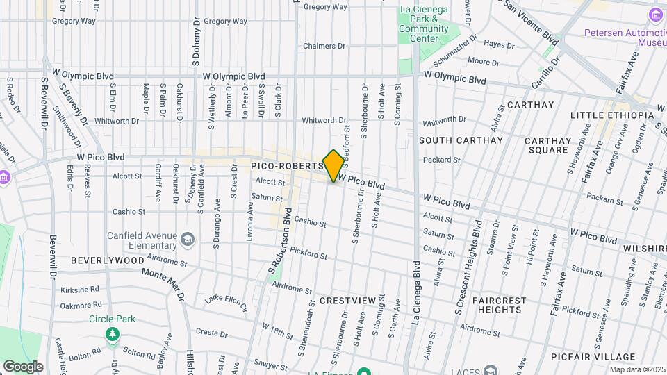 1414 S Shenandoah St Map and Location Details