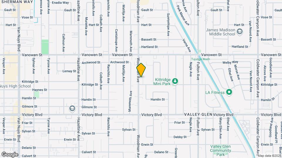 6624 Woodman Ave, Unit 1 Mapa y Detalles de la Ubicación