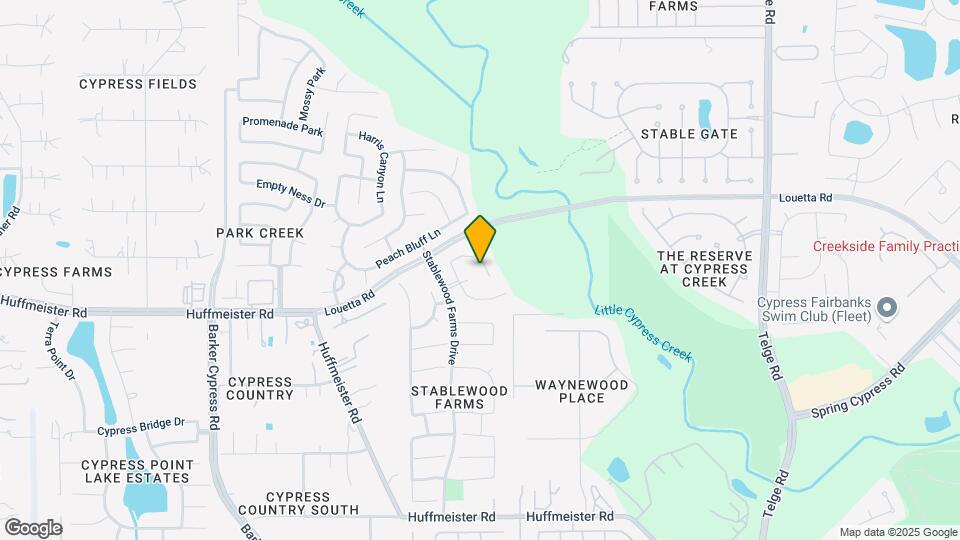 15919 Arapaho Bend Ln Map and Location Details