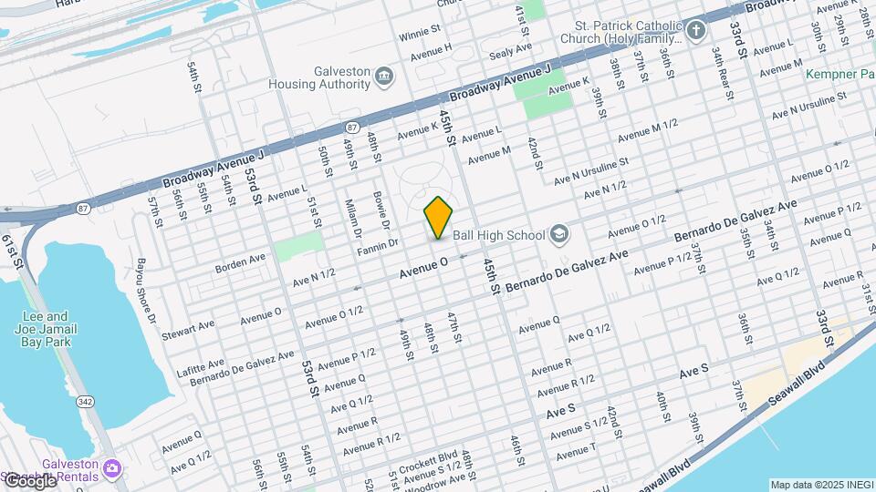 4623 Avenue N 1/2 Rear Map and Location Details