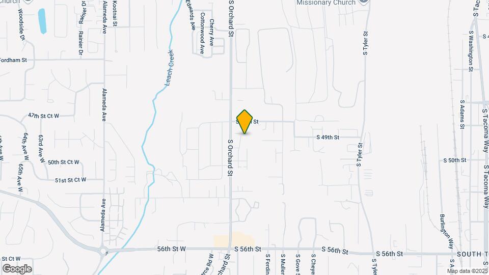 4903 S Orchard St Map and Location Details
