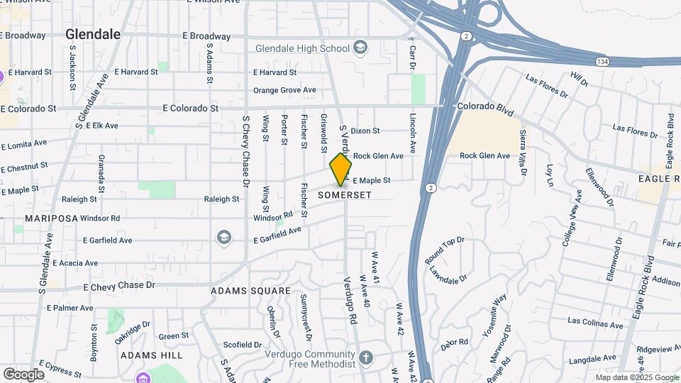 711 S Verdugo Rd Map and Location Details