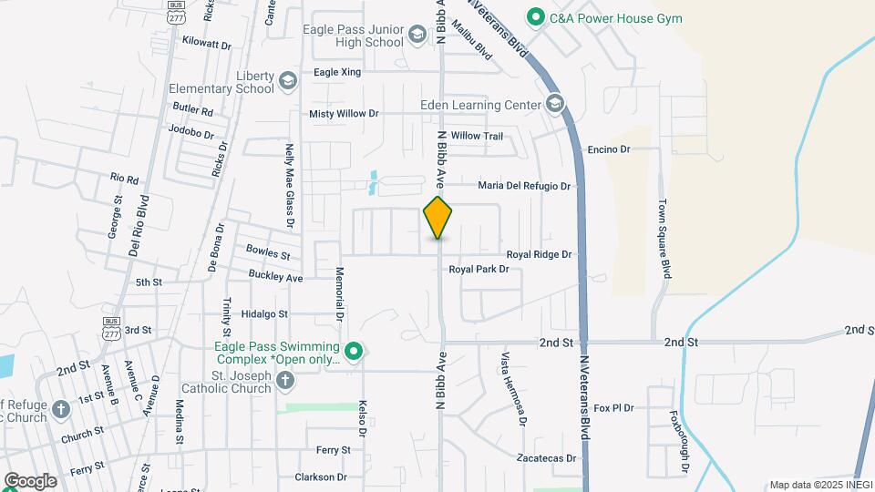 1207 N Bibb Ave Map and Location Details