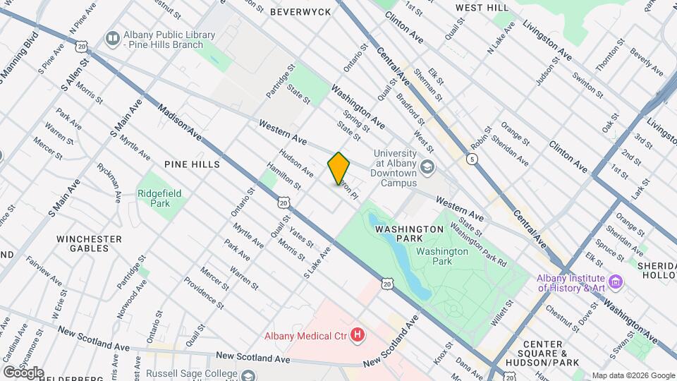 415 Hudson Ave Map and Location Details