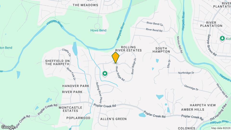 6808 River Ridge Dr Map and Location Details