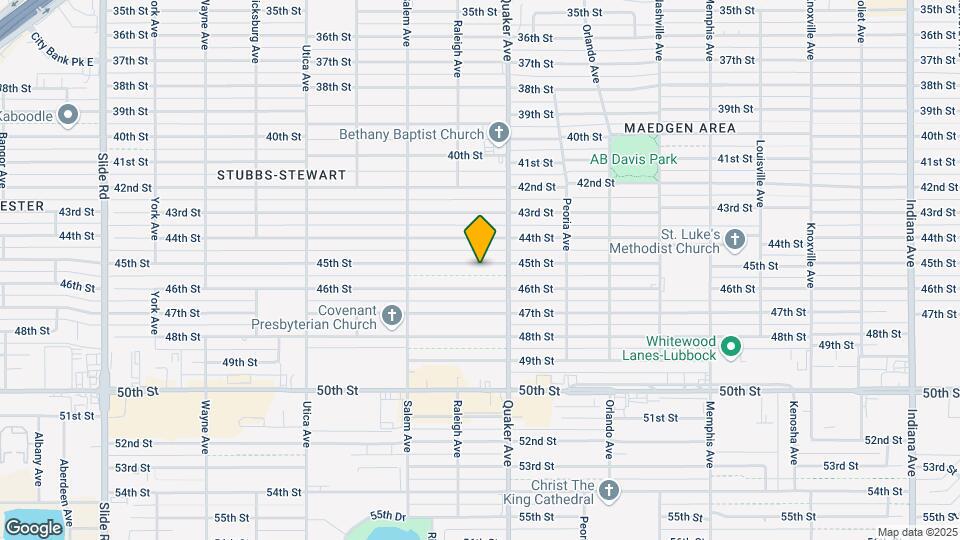 4411 45th St Map and Location Details