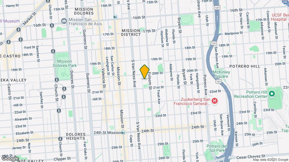 647 Shotwell St Map and Location Details