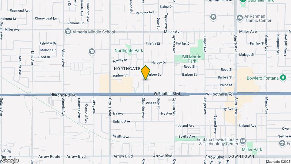 8019 Units 1-3 Oleander Ave Mapa y Detalles de la Ubicación
