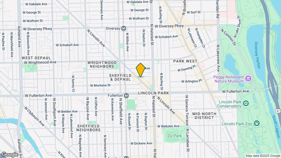 2475 N Lincoln Ave Map and Location Details