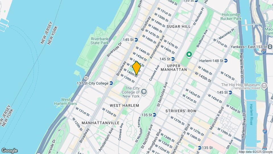 500 W 140th St Map and Location Details