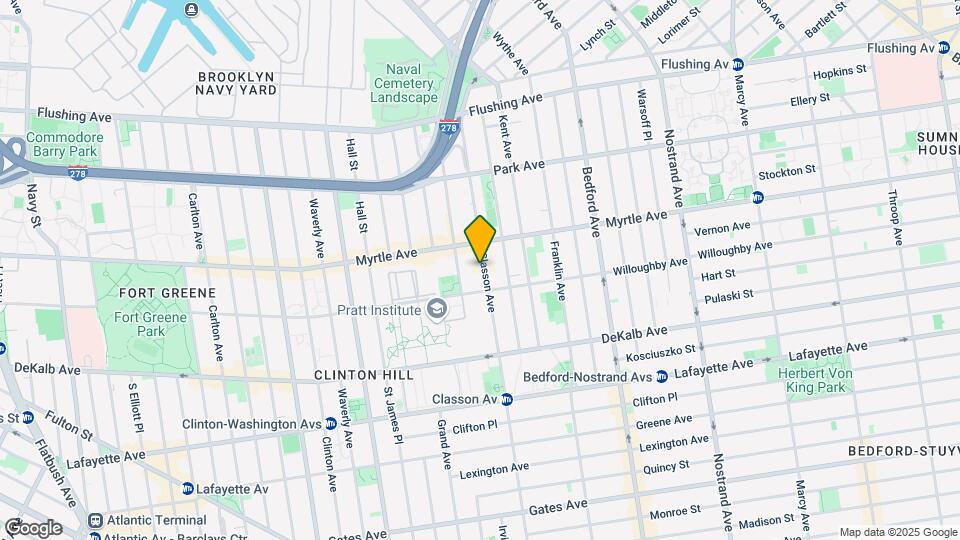 218 Classon Ave Mapa y Detalles de la Ubicación