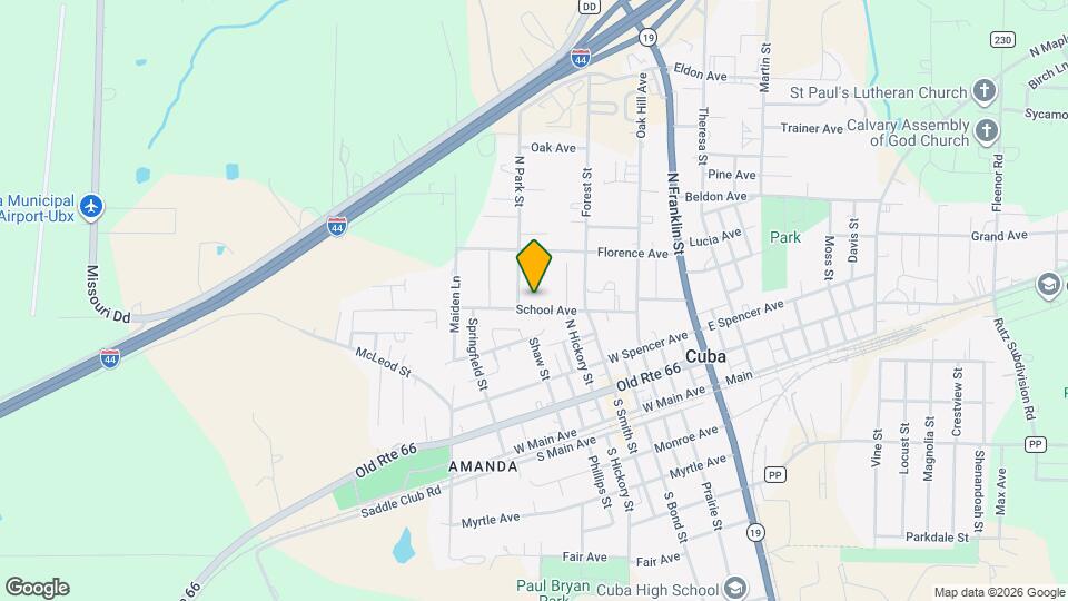 611 School Ave Map and Location Details