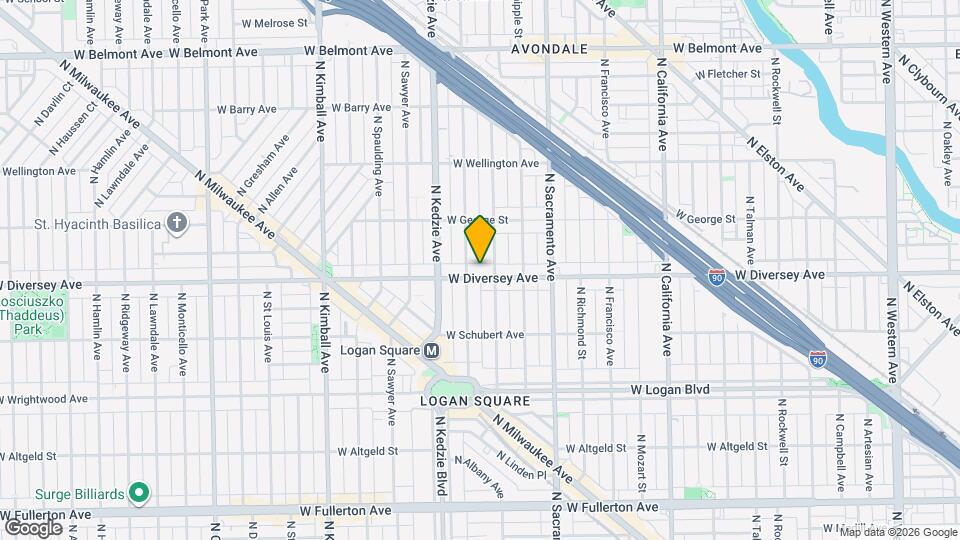 3112 W Diversey Ave-Unit -Unit 2 Map and Location Details