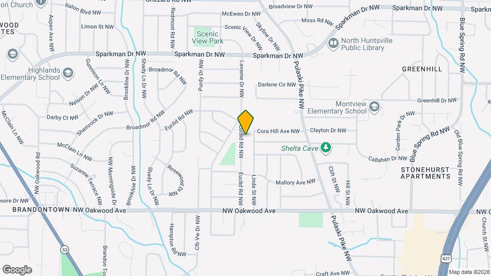 2221 Euclid Rd NW Map and Location Details