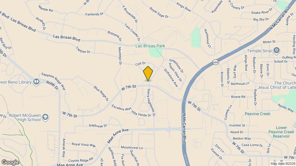 2301 Sierra Highlands Dr, Unit ID1346921P Mapa y Detalles de la Ubicación