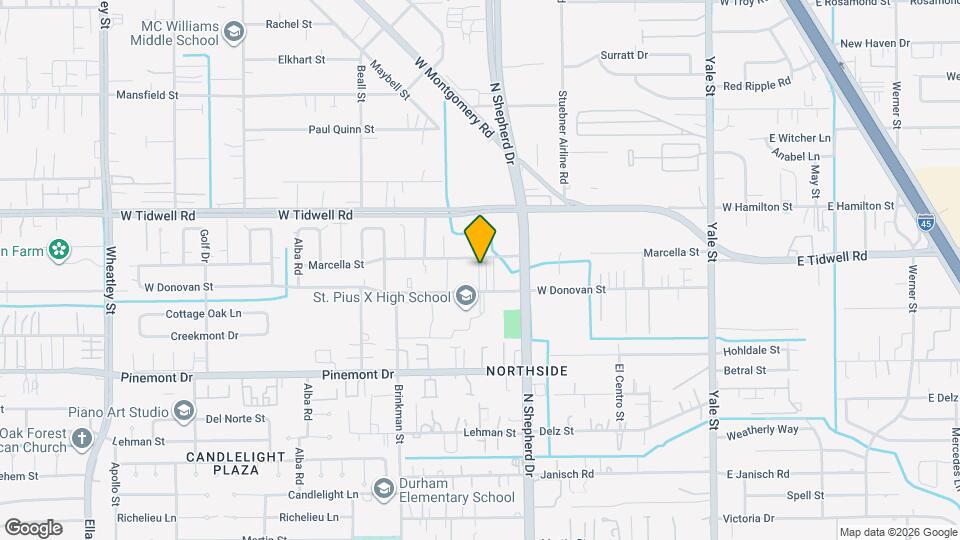 760 W Donovan St Map and Location Details