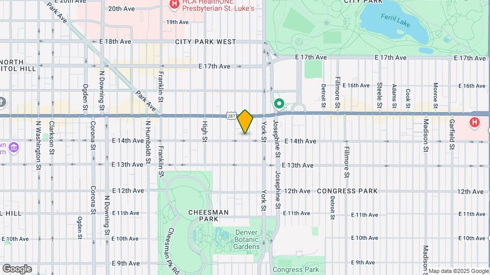 1401 Gaylord St Mapa y Detalles de la Ubicación