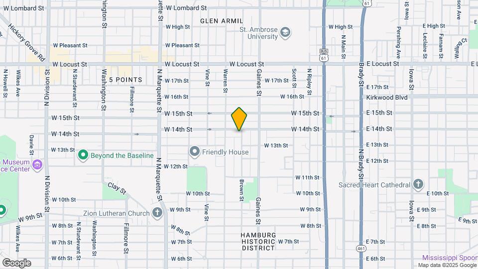 1320 Brown St Map and Location Details