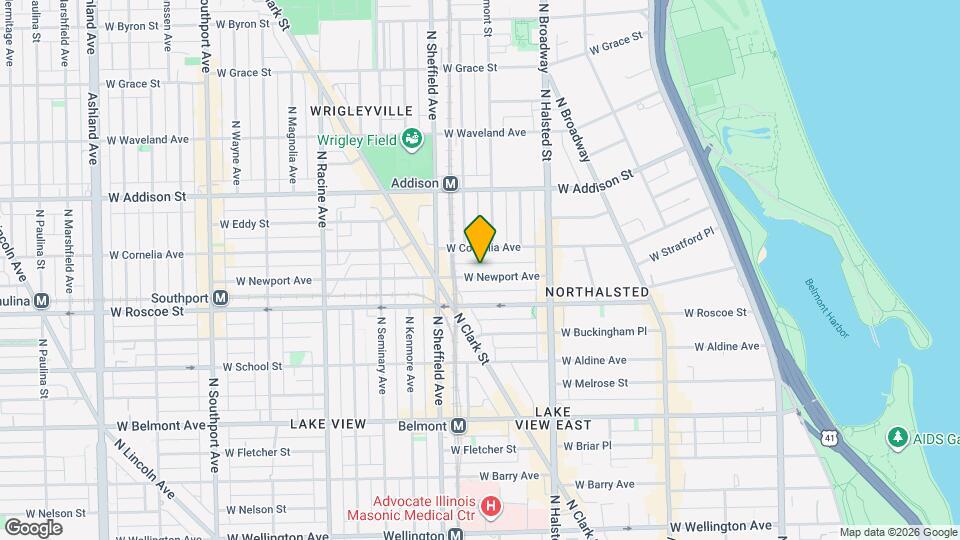 910 W Newport Ave, Unit 2 Map and Location Details